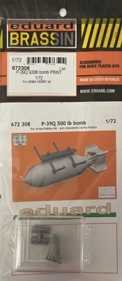 Eduard 672308 BRASSIN P-39Q 500lb bomb PRINT (ARMA H.) 1/72