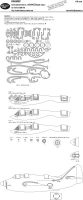 New Ware NWA-M1167 Mask Fairey Gannet AS.1/AS.4 ADVANCED (AIRF) 1/48
