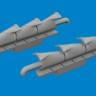 Eduard 672409 BRASSIN Spitfire Mk.V 3-stacks exh.fishtail 1/72