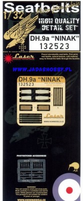 HGW 132523 DH.9a &quot;NINAK&quot; - Seatbelts 1/32