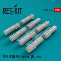 Reskit RS48-0154 SAB-100 MN bomb (8 pcs.) 1/48
