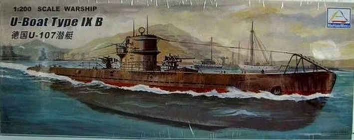 Mini Hobby Models 80914 Подводная лодка U-107 U-Boat Type IX B 1/200