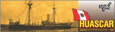 Combrig 3598WL/FH Peruvian Huascar Ironclad Turret Ship, 1866 1/350