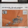Eduard 635038 BRASSIN Sd.Kfz. 250 radio equipment (TAKOM) 1/35