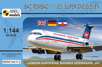 Mark 1 Models MKM144113 BAC/Rombac 1-11-500 (3x camo) 1/144