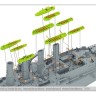 Combrig 70258FH German Gneisenau Armored Cruiser 1908 1/700