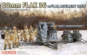 Dragon 6260 8.8 cm Flak 36 w/Flak artillery team 1/35