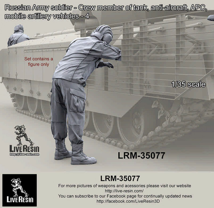 LiveResin LRM35077 Обслуживание ЗРК ТОР экипажем - 2 1/35