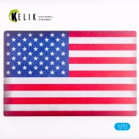 Reskit S72091 USA Flag Base Acrylic 3 mm (280x180) 1/72