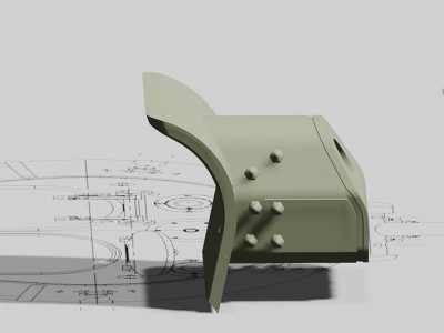 Zedval Br35010 Бронемаска для Т-34-76 (для пушки Ф-34) вариант 1 1/35
