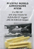Maestro Models MMCK-7238 1/72 RB 15F Anti ship missiles (2 pcs.)