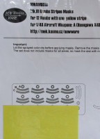 New Ware NWA-M0010 1/48 Mask Mk.81 Bombs Stripes 'one yellow stripe'