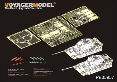 Voyager Model PE35957 King Tiger (Hensehel Turret)(For HOBBYBOSS 84533) 1/35