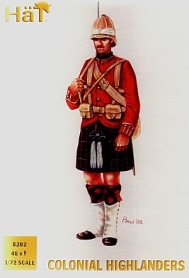 HAT 8202 Colonial Wars Highlanders x 48 figures per box 1/72