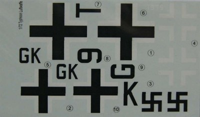 LF Model C72139 Decals H.Typhoon Mk.1b Zirkus Rosarius (BRP) 1/72