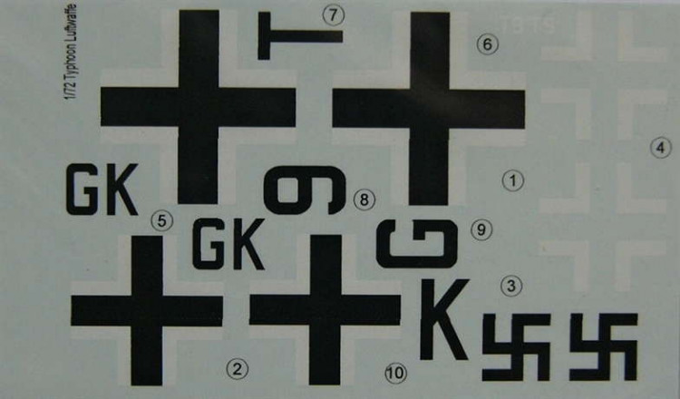LF Model C72139 Decals H.Typhoon Mk.1b Zirkus Rosarius (BRP) 1/72