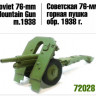 Zebrano 72028 76-мм горная пушка обр. 1938 г. 1/72