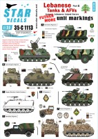 Star Decals 35-C1113 Lebanese Tanks & AFVs #6. Futher more generic unit insignias 1/35