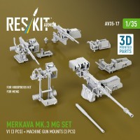 Reskit AV35017 Merkava Mk.3 MG set V1 (MENG/HOBBY) 1/35