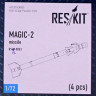 Reskit RS72-0053 MAGIC-2 missile (4 pcs.) 1/72