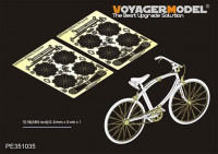 Voyager Model PE351035 WWII British Milltary Bicycles upgrade set (2 sets) (TAMIYA 35333) 1/35