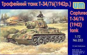 UM 252 Soviet Captured T-34/76 Tank with resin parts 1942 1/72