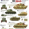 Star Decals STAR35874 German Tanks in Hungary 1945 #2. Soviet T-35-85, Pz.Kpfw.VI Tiger 2, Sturmgeschutz/StuG.IIIG, Munitionsschlepper Hummel, Wespe 1/35