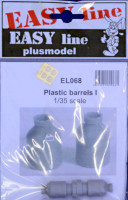 Plusmodel EL068 Plastic barrels I (resin set) EASY LINE 1/35