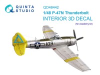 Quinta Studio QD48442 P-47N Thunderbolt (Academy) 1/48
