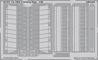 Eduard 48972 Fw 109A-2 landing flaps 1/48