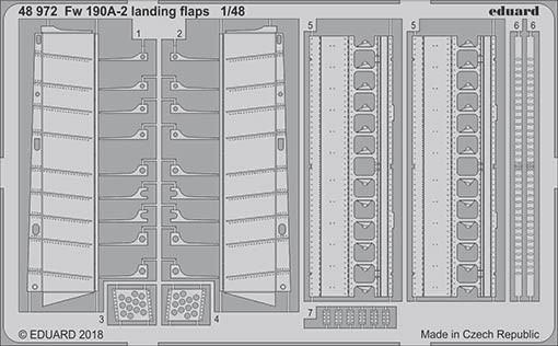 Eduard 48972 Fw 109A-2 landing flaps 1/48