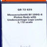 QuickBoost QB72625 Bf 109G-6 piston rods w/ undercarr.legs (TAM) 1/72