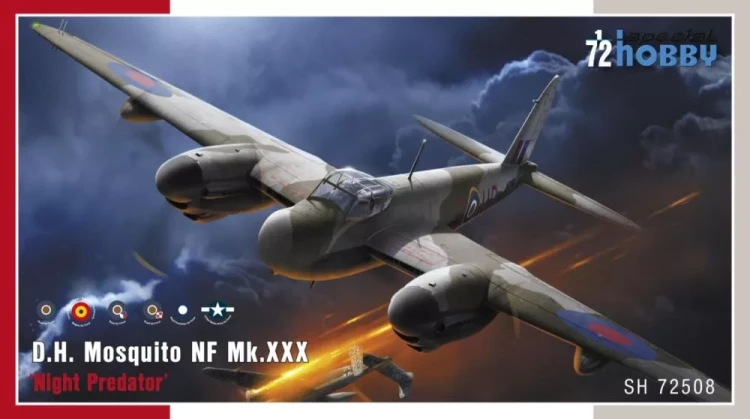 Special Hobby S72508 D.H. Mosquito NF Mk.XXX 'Night Predator' 1/72