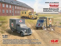 Icm DS3523 Wehrmacht WWII Ambulance Trucks (3 kits) 1/35