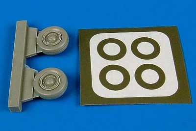 Aires 7221 A-1H Skyraider (U.S.A.F.) wheel &amp; masks 1/72