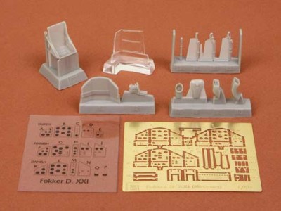 Sbs Model 48035 Fokker DXXI - Detail set (CAF/SP.HOBBY) 1/48