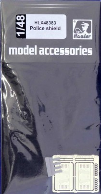 Hauler HLX48383 Police shield (resin &amp; PE set) 1/48
