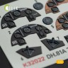 Reskit K32022 DH.81A Tiger Moth - Interior 3D Decal (ICM) 1/32