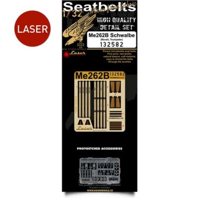 HGW 132582 Seatbelts Me262B Schwalbe (laser&amp;PE) 1/32