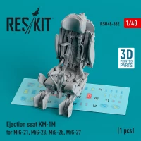 Reskit RSU48382 Eject.seat KM-1M for MiG-21/23/25/27 (1 pc.) 1/48