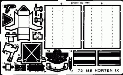 Eduard 72186 Horten IX/Go 229 REV 1/72 (распродажа)
