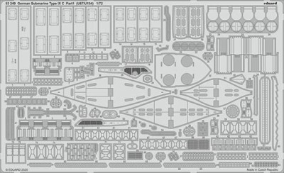 Eduard 53249 SET 1/350 German Submarine Type IX C pt.1 (REV)