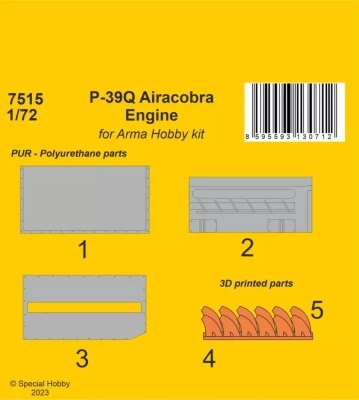 CMK 7515 P-39Q Airacobra Engine (ARMA H.) 1/72