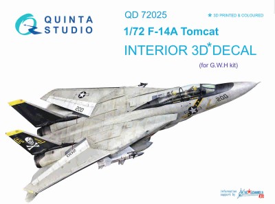 Quinta studio QD72025 F-14A (для модели GWH) 1/72
