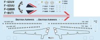 F-rsin Plastic FRP4099 Fokker F-28-2000 British Airways/TAT 1/144