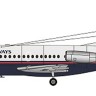 F-rsin Plastic FRP4099 Fokker F-28-2000 British Airways/TAT 1/144