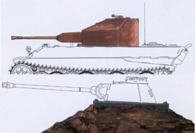 TP Model T-7291 Conv.Set Panther Turm 3.7 Coelian 1/72