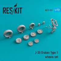 Reskit RS72-0223 J-35 Draken Type 1 wheels (REV/HAS) 1/72