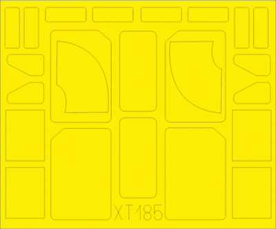 Eduard XT185 1/35 Маска для M 1070 Truck Tractor