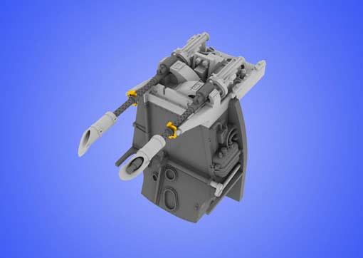 Eduard 648060 1/48 Набор дополнений Bf 109E MG 17 mount